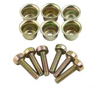 Lot de 6 vis de rechange compatibles avec les pièces de tronçonneuse 024 M 40 et 026 M 60 pour réparation d'équipement électrique extérieur Remplacement OEM 0000 790 6100 Fixations métalliques