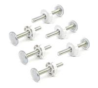 Lot de 6 vis d'extension M10 pour barrière d'escalier, 100 mm, blanc, vis à pression réglables pour grille de protection