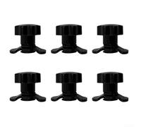 Lot de 6 vis M8 en étoile pour systèmes de rails de bateau avec poignée à outils pour kayak, canoë, camping-car, camion, cargaison, rails d'arrimage et rails en aluminium en différentes longueurs de