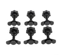 Lot de 6 vis M8 en étoile pour systèmes de rails de bateau avec poignée à outils pour kayak, canoë, camping-car, camion, cargaison, rails d'arrimage et rails en aluminium en différentes longueurs de