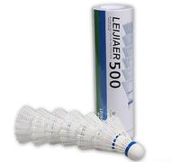 Lot de 6 volants de badminton en nylon avec tête en bois de liège conçus pour la stabilité et la longévité dans le jeu