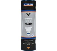 Lot de 6 volants en nylon Victor Platin 3000 Blanc TU