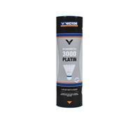 Lot de 6 volants en nylon Victor Platin 3000 Blanc TU