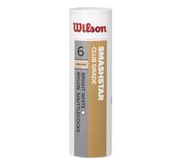 Wilson SMASHSTAR 6 Tube WH 79 Badminton Shuttles Adulte Unisexe, White, Taille Unique