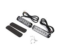 Lot de 6 voyants d'avertissement d'urgence 12 V pour voiture et camion (ambre)