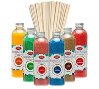 Lot de 6 x 230 g de sucre pour machine à barbe à papa, avec 100 bâtonnets