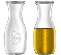 Lot de 6 x bouteilles à vinaigrette, huile avec couvercle 530 ml