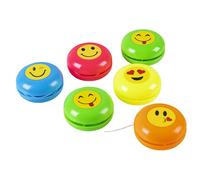 Lot de 6 yoyos en plastique Boland - Diamètre 3,5cm - Multicolore