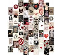 Lot de 60 affiches de décoration de chambre de fille du centre-ville, coquette y2k des années 2000, décoration murale rétro pour chambre à coucher, kit de collage mural vintage tendance pour dortoir,