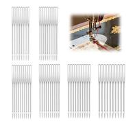 Lot de 60 aiguilles universelles pour machine à coudre - 6 tailles 65/9 75/11 80/12 90/14 100/16 110/18 - Pour machine à coudre domestique, accessoires de couture pour jeans, cuir, jersey, stretch