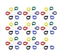 Lot de 60 anneaux anti-perte en silicone réglables de couleurs mélangées pour colliers, pendentifs, anneaux en caoutchouc pour stylos, porte-clés, dispositif de protection (13 mm)