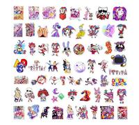 Lot de 60 autocollants de cirque pour ordinateur portable, autocollants de dessin animé de cirque, imperméables, pour ordinateurs portables, bouteilles d'eau,