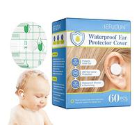 Lot de 60 autocollants d'oreilles étanches pour fête prénatale, fête prénatale, protection auditive pour la natation, le bain, le surf, le pistolet