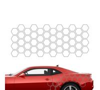 Lot de 60 autocollants en vinyle pour voiture avec motif nid d'abeille 60