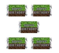 Lot de 60 autocollants miniatures pour barre de bonbons sur le thème de la mine pour fête d'anniversaire sur le thème des mines, décorations d'événements artisanaux, bonbons non inclus. Fabriqué aux