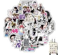 Lot de 60 autocollants Nana Figure Graffiti pour tablette, tasse, skateboard, vélo, casque