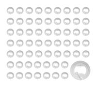 Lot de 60 autocollants NFC Tag programmables Ntag215 504 octets de mémoire NFC puce NFC 25 mm pour tous les appareils compatibles NFC - Plus de 100 000 effacements - Distance de détection : 10 cm