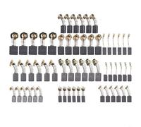 Lot de 60 balais de carbone pour moteur électrique de rechange compatibles avec plusieurs outils électriques, y compris perceuses et meuleuses