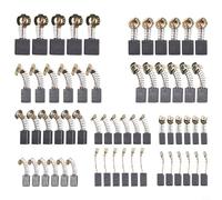 Lot de 60 balais de charbon de 10 tailles pour moteur électrique, pièces de rechange pour tronçonneuse, meuleuse d'angle, accessoires d'outils électriques