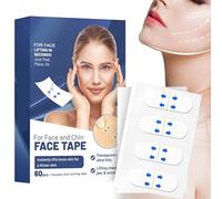 Lot de 60 bandes de lifting invisibles, pour peau flasque, cou invisible, double menton | Ruban de lifting pour le visage et le cou, ruban de maquillage secret