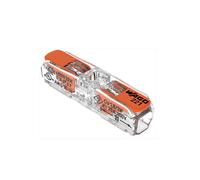 Lot de 60 bornes WAGO 221 Inline 2x4mm² à leviers souple & rigide
