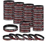Lot de 60 bracelets en silicone Armor of God - Éphésiens 6 : 10 à 18 - Verset de la Bible - Bracelets de motivation inspirants - Cadeau religieux chrétiens religieux en vrac pour homme, femme, adolescent