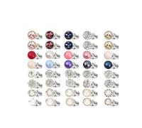 Lot de 60 broches de chemise pour femme - Boutons amovibles sans couture - Broche de sécurité pour chemise - Empêche l'exposition aux accidents - Épingles à nourrice invisibles pour femme - Vêtement