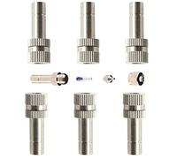 Lot de 60 buses de brumisation en laiton, tête de pulvérisation micro-brouillard pour humidification des serres et aménagements paysagers, buse de brumisation anti-poussière pour système de refroidi