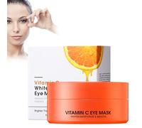 Lot de 60 cache-yeux hydratants à la vitamine C, anti-âge, tampons de beauté pour les yeux avec de la vitamine C, patchs sous les yeux pour une peau éclatante, les gonflements et l'élimination des