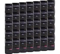 Lot de 60 calculatrices scientifiques à 2 lignes, calculatrice de calculatrice statistiques mathématiques, scientifiques, chimie, fraction, calculatrice de bureau, pour débutants, lycées