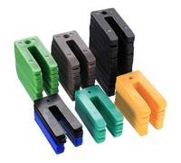 Lot de 60 cales d'espacement en plastique assorties de 1 mm à 10 mm, en forme de U pour lattes, espacement de fixation de cadre de fenêtre