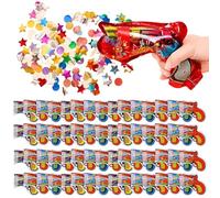 Lot de 60 canons à confettis, canon à confettis de fête, pistolet à confettis, ensemble de pistolets à confettis, poppers pour pistolets à confettis Idéal pour le carnaval, anniversaire, mariage