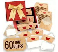 Lot de 60 cartes d'affirmation positive pour femme - Mini cartes d'encouragement avec enveloppes et autocollants de remerciement avec nœud jaune - Cadeau de pleine conscience pour employés et