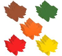 Lot de 60 cartes en papier découpées en forme de feuilles d'érable pour Thanksgiving, fêtes d'automne, notes manuscrites pour cadeaux d'automne, étiquettes