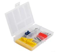 Lot de 60 chevilles auto-perceuses nervurées en plastique avec vis pour murs en plâtre et en béton, tailles M5/M6/M8, acier inoxydable