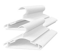 Lot de 60 cintres en Plastique Blanc pour Enfants