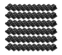Lot de 60 clips adhésifs améliorés pour éclairage extérieur pour jardin, Noël, support de fil pour bureau adhésif pour voiture