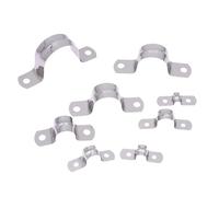 Lot de 60 clips de conduit à 2 trous en acier inoxydable en forme de U pour une utilisation intensive (couleur A3)