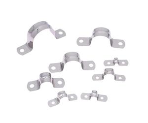 Lot de 60 clips de conduit à 2 trous en acier inoxydable en forme de U pour une utilisation intensive (couleur A3)