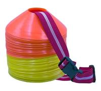 Lot de 60 cônes avec ceinture Softee Jaune TU Unisex