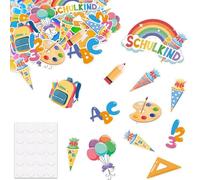 Lot de 60 confettis décoratifs multicolores pour la rentrée des classes ABC 123 - Décoration de table pour la rentrée scolaire - Pour fille et garçon