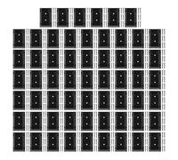 Lot de 60 connecteurs de support de garde-corps pour poteaux en bois de 2 x 4 - Construction en nylon haute résistance avec plusieurs trous de montage pour sécuriser la terrasse, la clôture et les