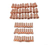 Lot de 60 consommables pour coupe-plasma 52556 électrodes et buses 51248 pour lampe torche PT-100 iPT100, pointes en cuivre haute température pour coupe et réparation de métaux industriels (1,5 mm)