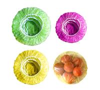 Lot de 60 couvercles pour bols en plastique souple, grands et moyens et petits couvercles pour fruits et légumes pour éviter la poussière et les garder au frais