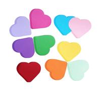 Lot de 60 découpes en forme de cœur - Couleurs assorties - Pour tableau d'affichage - Formes découpées en carton coloré - Pour la Saint-Valentin