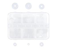 Lot de 60 disques de piercing anti-gibier - Disque de piercing en silicone - Taille mixte - Disques de piercing transparents pour la prévention des gonflements