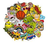 Lot de 60 écussons thermocollants pour enfants, patchs textiles de dessin animé, accessoires décoratifs, adaptés pour la couture de jeans, la réparation de vêtements