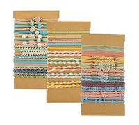 Lot de 60 élastiques à cheveux bohème pour femme - Accessoires de cheveux pour filles - Queue de cheval - Bracelet délicat - Accessoires pour cheveux (multicolore)