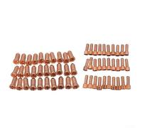 Lot de 60 électrodes et buses de rechange pour torche plasma 52556 51248 pour composants en cuivre PT 100 IPT100 pour améliorer la stabilité de coupe et l'efficacité du travail (1 mm)