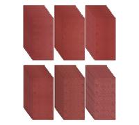 Lot de 60 Feuilles Abrasives 93x185 mm - Grains 40/80/120/180/240/400-8 Trous pour Ponceuse Multifonction et Orbitale